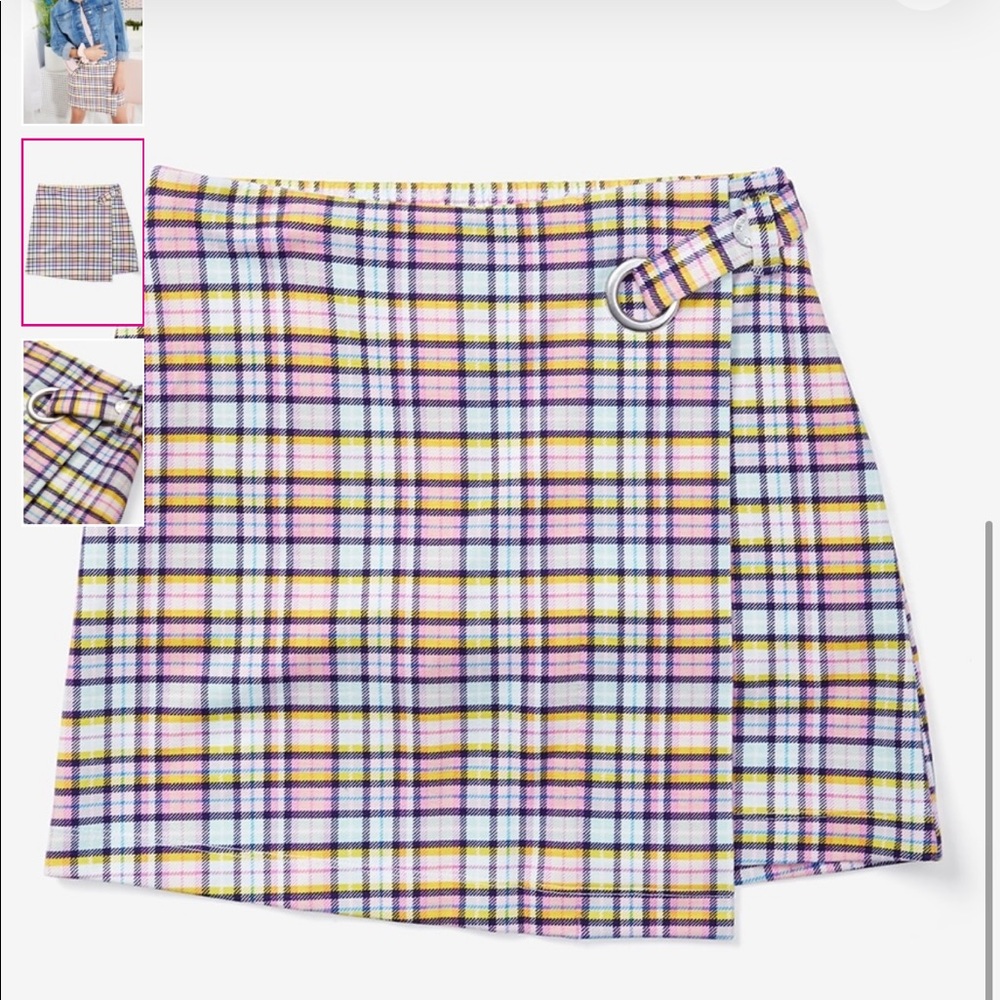 Justice Wrap-front Skirt